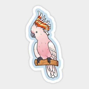 Major mitchell cockatoo bird cartoon illustration Sticker